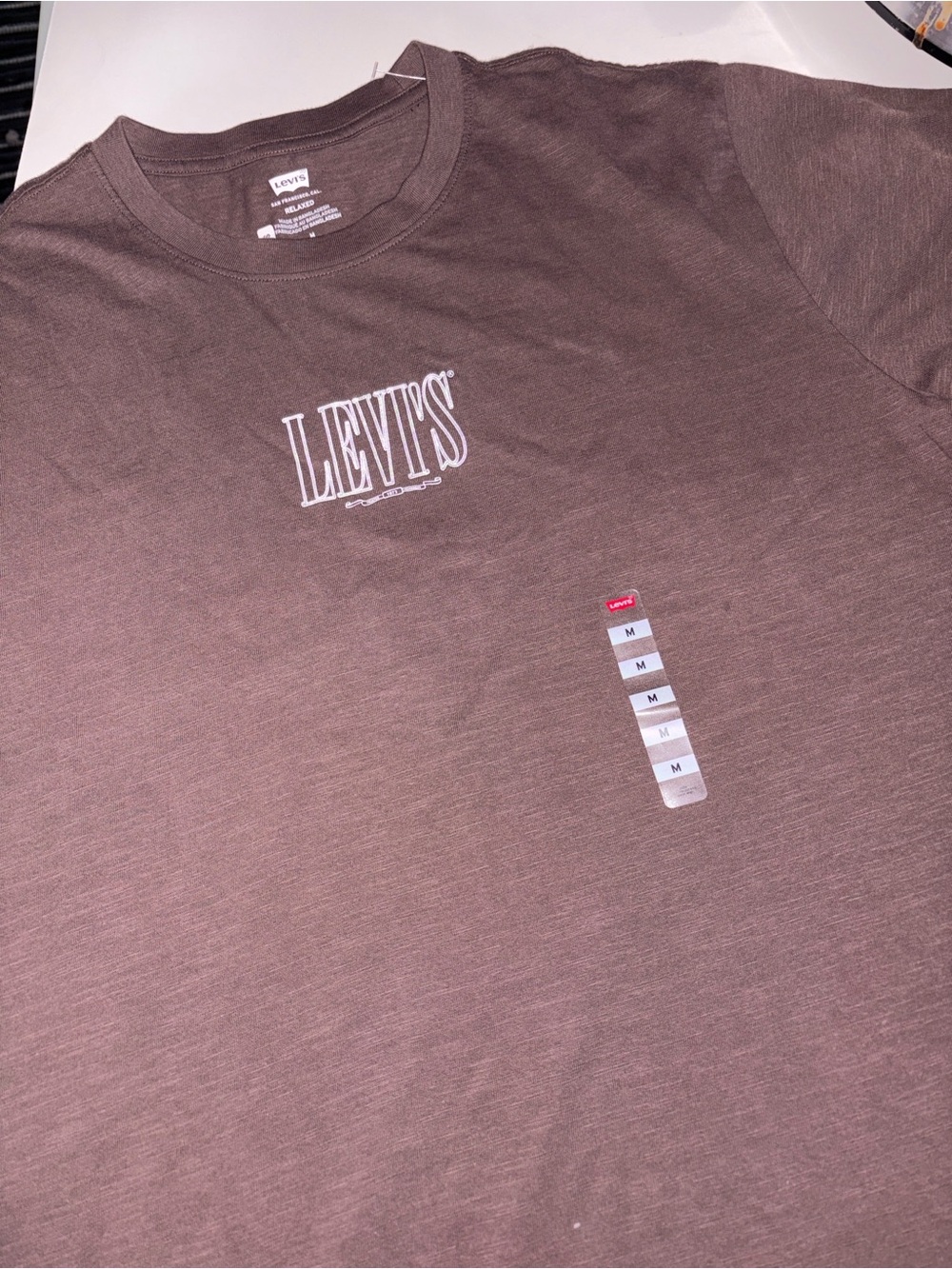 Levi's Brown Logo Short Sleeve Crew Tee
